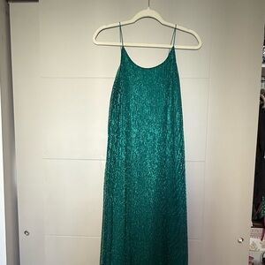 Only Teal Shimmer Dress